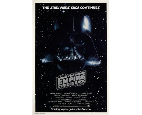 The Empire Strikes Back Lucasfilm, 1980, Advance US one-sheet poster, 1979, artwork by Bob Peak,  27in x 41in (69cm x 104cm) 