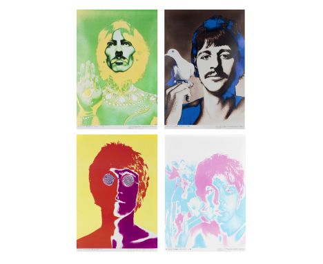 The Beatles: A Group of Five Promotional Posters By Richard Avedon, 1967, four colour portrait posters together with black an
