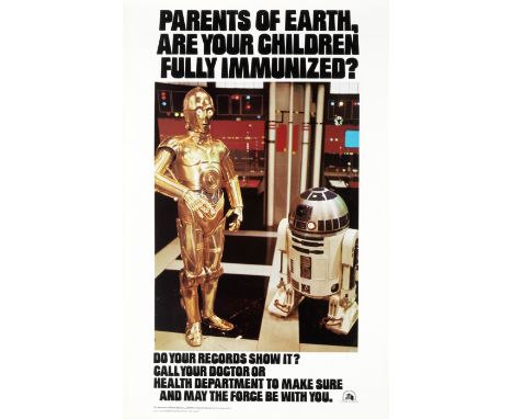 Star Wars: Immunization And National Public Radio Commercial Posters, 1979-1980s, comprising a US Department of Health-issued