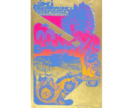 Hapshash &amp; The Coloured Coat: A Jimi Hendrix Experience at Fillmore Auditorium Poster, 20th-26th June 1967, OA 103, print