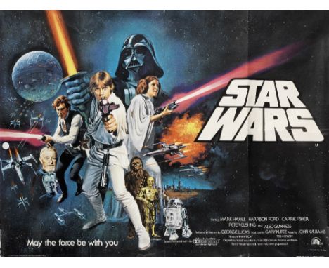 Star Wars Lucasfilm/Twentieth Century Fox, 1977, British quad poster, style 'C', Pre-Academy Awards® design, 1978, artwork by