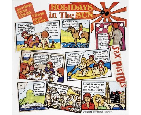The Sex Pistols: A Promotional Poster For Holidays In The Sun, 14 October 1977, printed on paper, for the release of the sing
