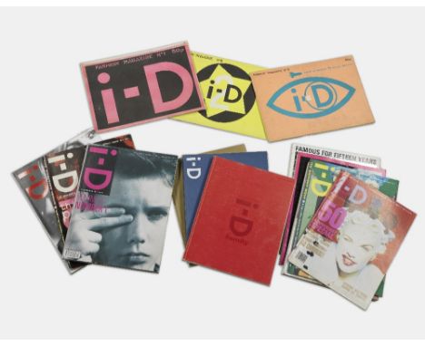 i-D Magazine: A Collection of i-D Magazines, 1980-2007, comprising issues no.1, 2, 3 (with gold flexi-disc), 50 (50th Anniver