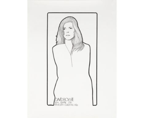 David Bowie: A Concert Poster For The Guildhall, Plymouth, 1972, an original poster for the Guildhall, Plymouth, Sunday 30th 