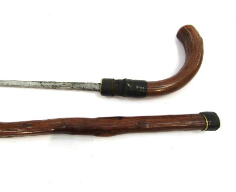 A Victorian Customs Rummage swordstick, stamped Mole of Birmingham