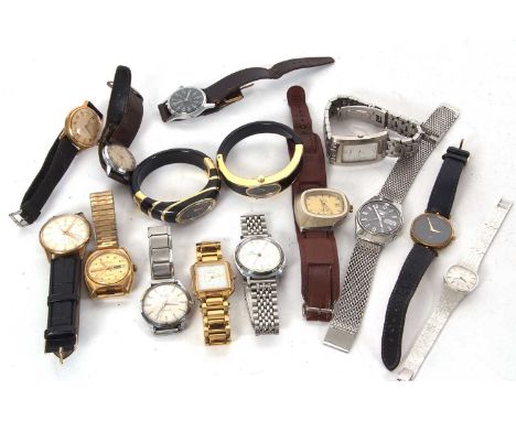 Mixed Lot: Various wristwatches including Seiko, Rotary, Zenith and Ingosoll