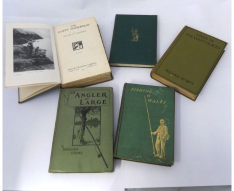 WALTER M GALLICHAN: FISHING IN WALES, circa 1905, 2nd edn, orig cl gt + WILLIAM CAINE: AN ANGLER AT LARGE, 1911, orig cl + WI
