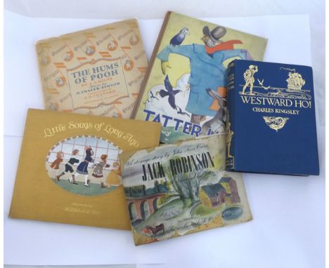 ALAN ALEXANDER MILNE: THE HUMS OF POOH, ill E H Shepard, 1929, 1st edn, 4to, orig cl bkd decor bds, d/w + DENYS WATKINS-PITCH
