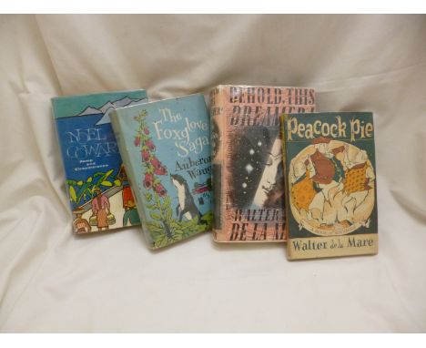 WALTER DE LA MARE, 2 ttls: PEACOCK PIE, ill F R Emett, 1941, 1st edn, orig cl, d/w; BEHOLD THIS DREAMER, 1942, 2nd impress, o