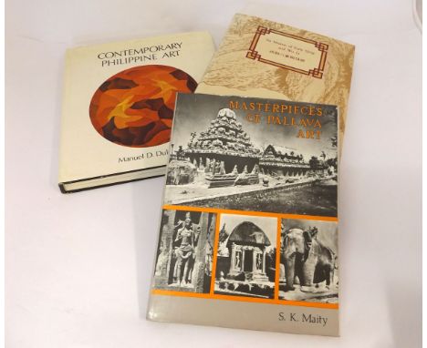 S K MAITY: MASTERPIECES OF PALLAVA ART, Bombay 1982 1st edn, orig cl gt d/w + L C S TAM: SIX MASTERS OF EARLY QING AND WU LI,