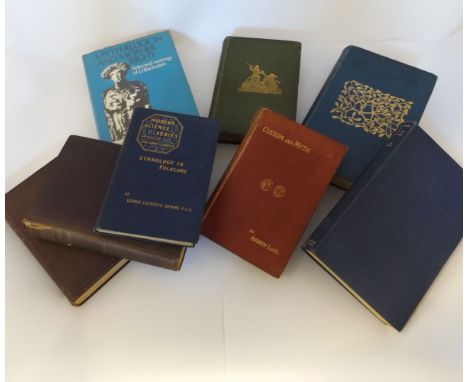 G L GONNE: ETHNOLOGY IN FOLK LORE, NY, D Appleton, 1892, orig cl gt + ANDREW LANG: CUSTOM AND MYTH, L, 1884 1st edn, orig cl 