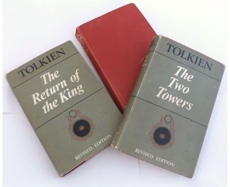 JOHN RONALD REUEL TOLKIEN: THE LORD OF THE RINGS, 1967 2nd edn, 2nd impress, 3 vols, orig cl vols, 2-3 d/ws, (3)  