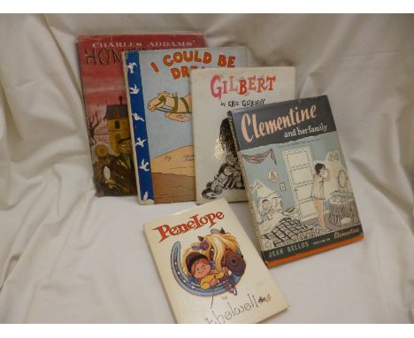 NORMAN THELWELL: 2 ttls: THELWELL IN ORBIT, 1961, orig pict bds d/w; PENELOPE, 1972 1st edn, orig pict lam bds d/w + JEAN BEL