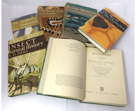 E B FORD: BUTTERFLIES, 1945, 1st edn, New Naturalist Series No 1, orig cl + A D INNS: INSECTS NATURAL HISTORY, 1947, 1st edn,