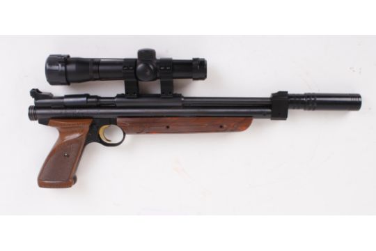 .22 Crosman Model 1322 Medalist, Pump Up Air Pistol With Silencer, 2 X ...