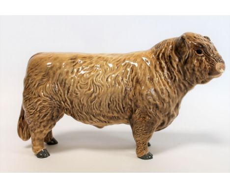 Beswick figure: Galloway Bull - Silver Dunn, no. 1746C, gloss, 11.9cm high. Condition Report. Slight crazing to body, most vi