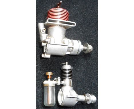 Model aircraft diesel engine. AMCO 3.5cc redhead single stroke engine. Early 1950s. AMCO 1947 Mk. I 0.87cc single stroke engi