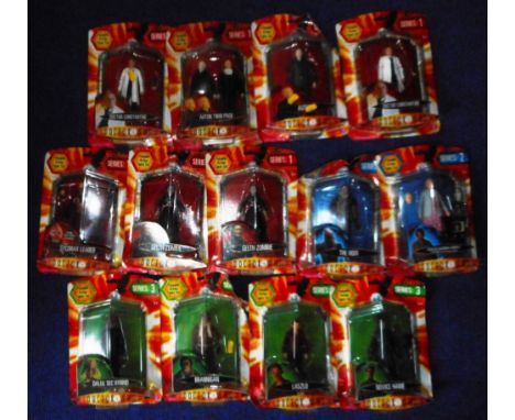 Dr. Who. Thirteen various Series 1, 2 & 3 figures. Packaged. 