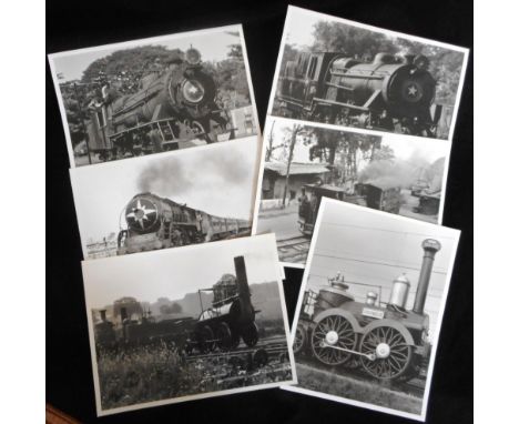 Railwayana. Box of approximately 570 photographs, mostly 8½ x 6½ ins. Mostly miscellaneous including Architectural, country s
