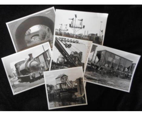 Railwayana. Box of approximately 780 photographs, mostly 8½ x 6½ ins. Mostly miscellaneous including sheds & works, Southern 