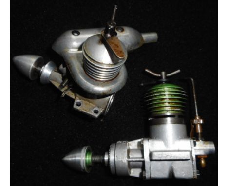 Model aircraft diesel engine. Webra 1.5cc single stroke engine. Probably around 1964. Another Webra 2.5cc single stroke engin