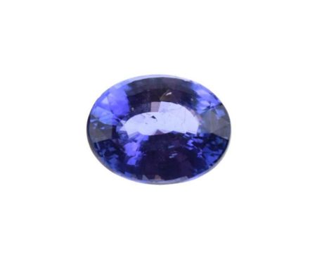 An unmounted colour change sapphire, the oval cut stone measuring approx 10.7mm x 8.35mm x 5.1mm deep (3.65cts)Condition repo