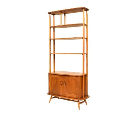 Lucian Ercolani for Ercol Furniture, ‘Giraffe’ blonde elm and beech room divider, model 363, 88cm x 41cm x 191cm highConditio