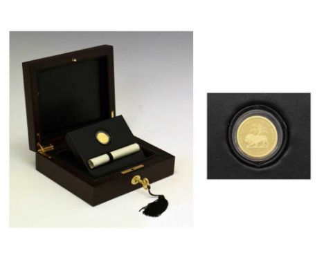 Coins - St Helena Elizabeth II gold half Mohur Coin, 2014, no. 250 from a limited edition of 400 issued by The East India Com