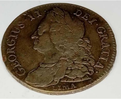 1745 Lima half-crown