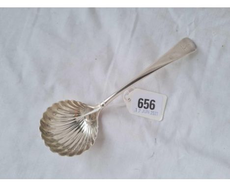 A George III bottom marked sauce ladle - London by IC - 62 g.
