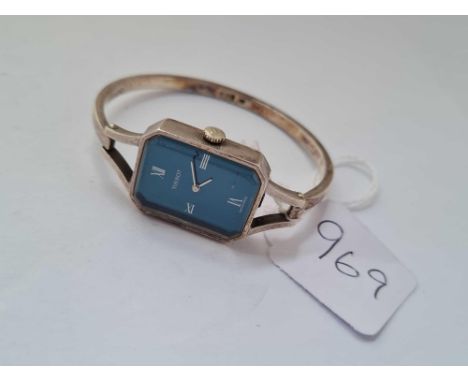 A ladies silver wrist watch by TISSOT