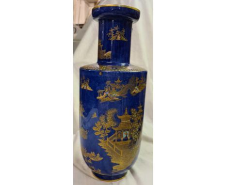 A Carlton ware Kang.shi pattern vase some damage 12 inches high 