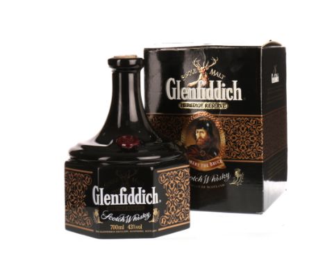 GLENFIDDICH HERITAGE RESERVE - ROBERT THE BRUCEActive. Dufftown, Banffshire.700ml, 43% volume, ceramic bottle in carton.   CO