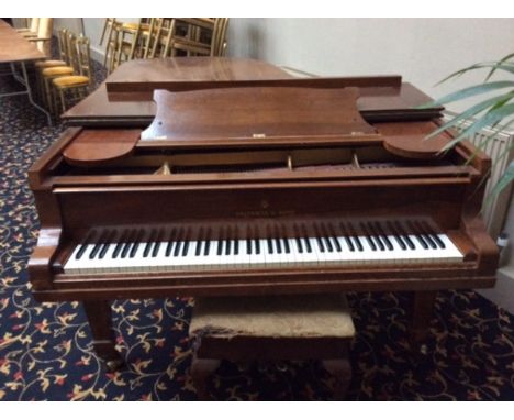 Steinway (c1913) 
A 6ft 11in Model B grand piano in a mahogany case on square tapered legs, together with a mahogany stool wi