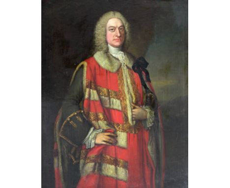 18th Century Irish School"Portrait of John Stratford, 1st Earl of Aldborough," O.O.C., approx. 125cms x 102cms (50" x 40") in