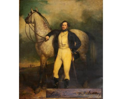 Leahy, Dixon & Mulvanney, 19th Century Irish School"A life size Portrait of Lord Carlingford (Godwin Pratt Meade Swifte) stan