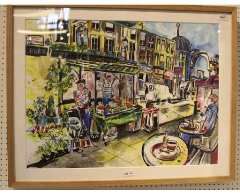 A colourful print of Portobello Road 