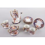 A Noritake Imari decorated part coffee service