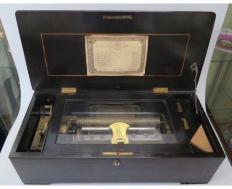 A Late Nineteenth Century Nicole Freres Music Box playing eight airs SNo. 5126, GNo. 50835, LNo. 2739