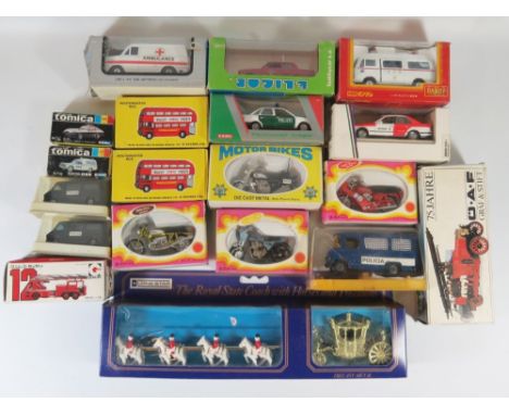 A Collection of Boxed Die Cast including Tomica, Budgie, Eligor, Schabak, Lone Star etc