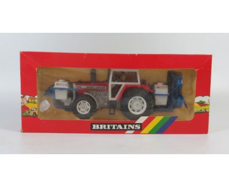 Britains 9615 Massey Ferguson Tractor with crop sprayer, boxed