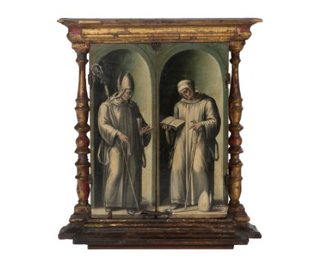 "Portable Altar of the Epiphany". Carved, polychromed and gilded wood and alabaster. Castile. Second quarter of the 16th cent