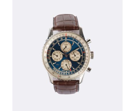 Breitling. Herren-Armbanduhr 'Navitimer Airborne Platine' Limited Edition. Um 1997. Platin 950, gest., Automatik, Ref. L33030