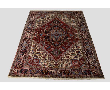 Heriz carpet, north west Persia, mid-20th century, 9ft. 6in. x 6ft. 11in. 2.90m. x 2.11m. 