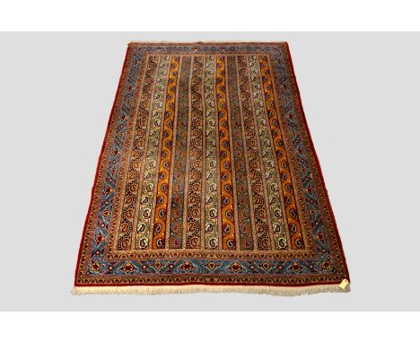 Qum boteh and moharammat design carpet, south central Persia, second half 20th century, 10ft. x 6ft. 2in. 3.05m. x 1.88m. 