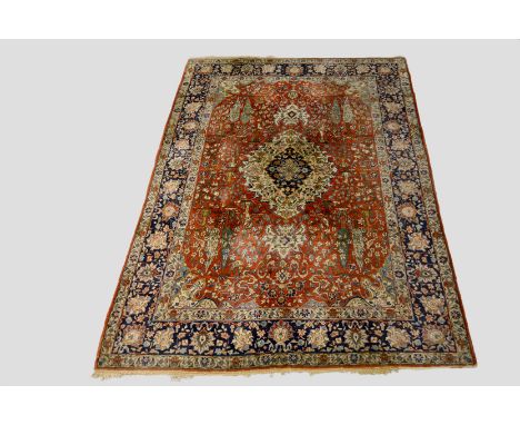 Tabriz carpet possibly from the Benlian workshop, north west Persia, circa 1930s-40s, 10ft. 7in. x 7ft. 3in. 3.23m. x 2.21m. 