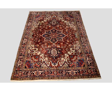 Heriz carpet, north west Persia, second half 20th century, 10ft. 8in. x 7ft. 7in. 3.25m. x 2.31m. 
