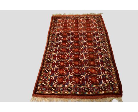 Attractive Turkmen carpet by the Kizil Ayak of Ersari, south west Turkmenistan, first half 20th century, 10ft. 2in. x 5ft. 1i