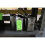 Lot of (4) Oil Cans