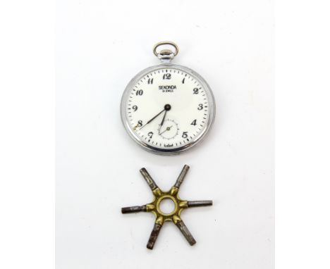 A Sekonda manual pocket watch, understood to be in working order.